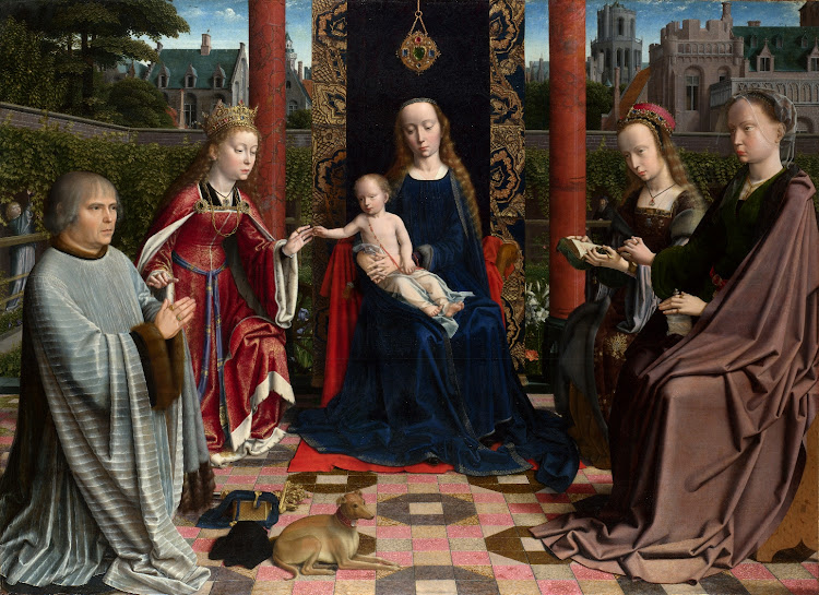 Gerard David - The Virgin and Child with Saints and Donor (1510)