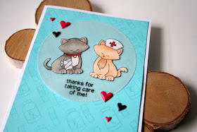 Nurse Appreciation Card by Jess Crafts featuring Newton's Nook Designs Newton's Sick Day