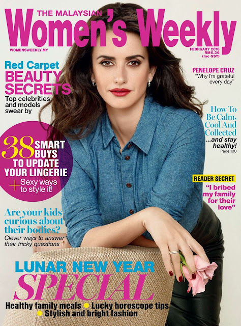 Actress, Model, @ Penélope Cruz - Women's Weekly Malaysia, February 2016