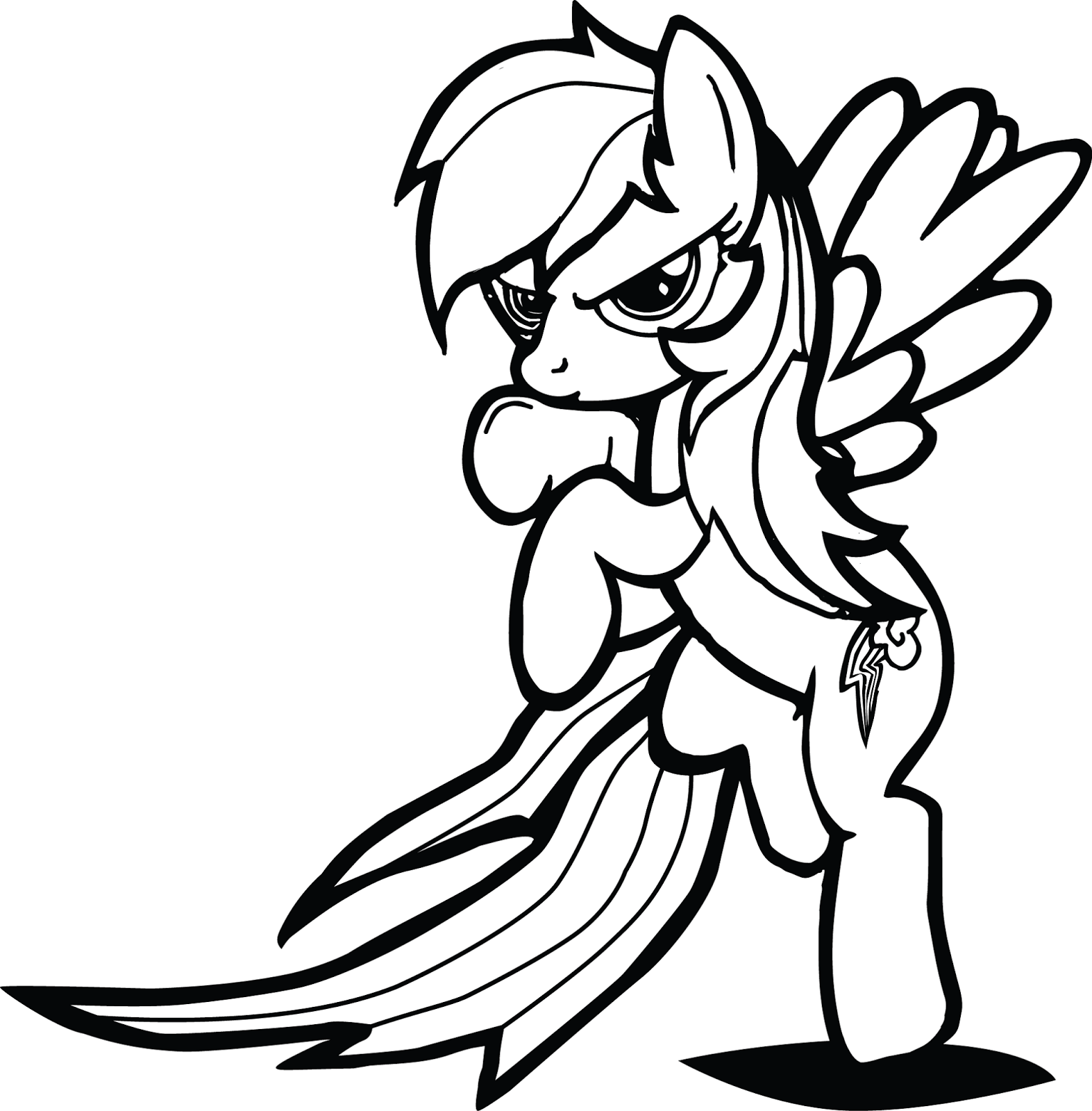 Mi Peque±o Pony para colorear My Little Pony coloring page Raimond Dash