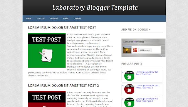 Laboratory+Blogger+Template Top 10 Free Premium Blogger Templates of the year 2013