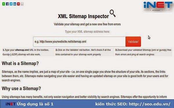 XML sitemap Inspector