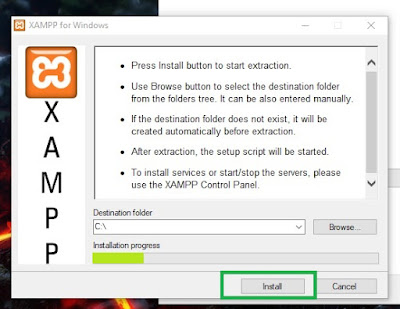 xampp installing