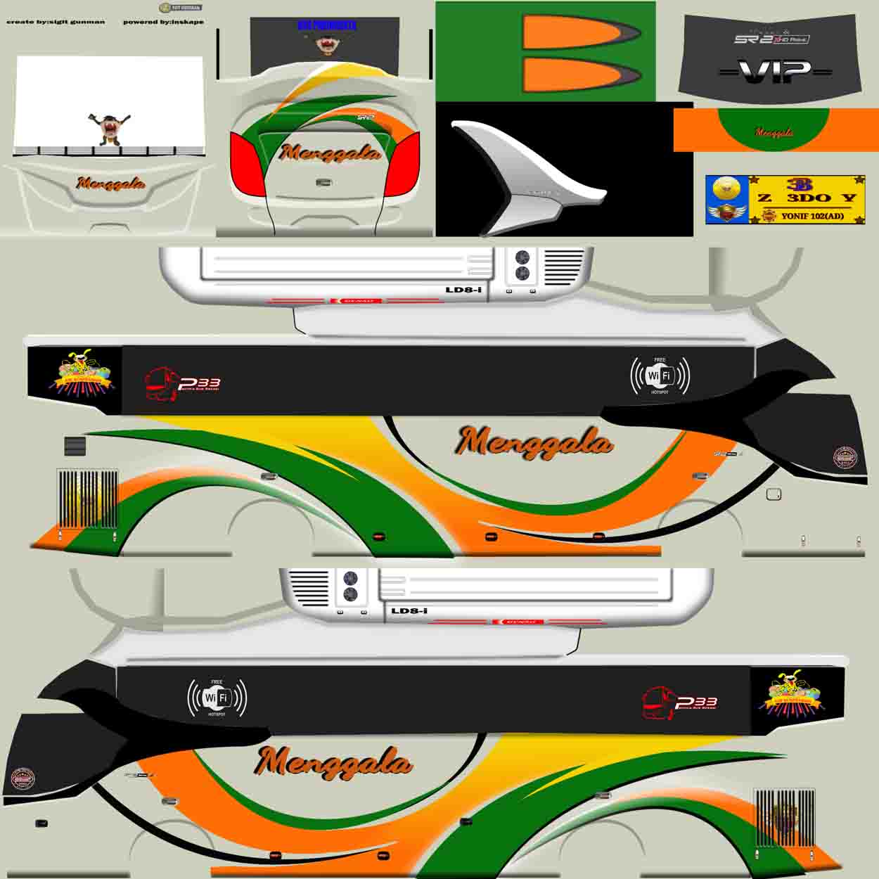 livery arjuna xhd pariwisata