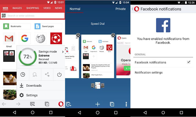 Opera Mini Beta For Android Screenshots