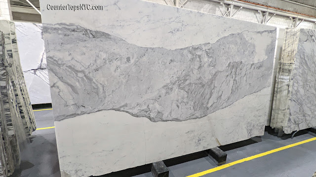 statuario white marble slabs 2CM NYC