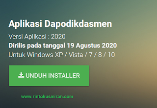 DOWNLOAD APLIKASI DAPODIKDASMEN VERSI 2020