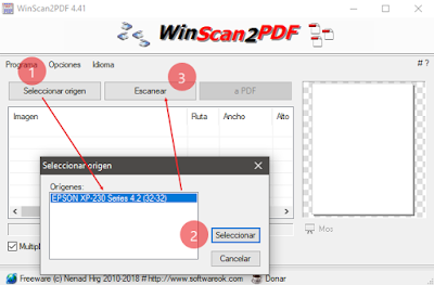 Escanea y guarda en PDF aunque no tengas los controladores del escaner