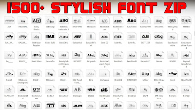 (1500+) Stylish font download free zip file by ...