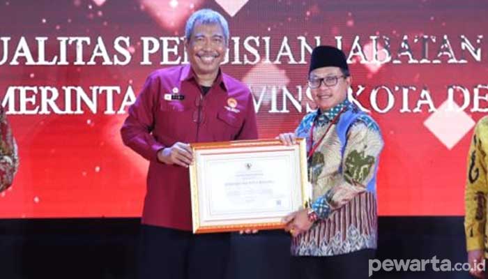 Wali Kota Malang Dapat Penghargaan Kualitas Pengisian Jabatan Pimpinan Tinggi Tahun 2021 dengan Predikat Baik