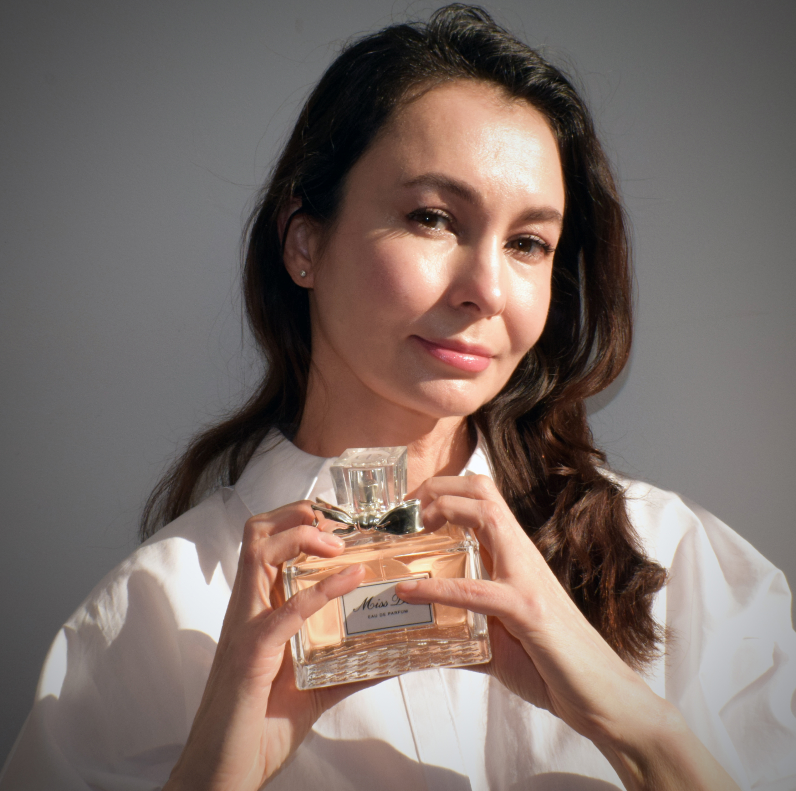 Oxana with her favourite perfume