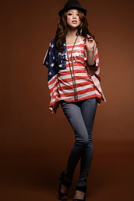 american flags in clothes