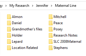 Organizing Your Genealogy Files