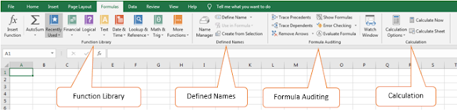 Excel Formula tab