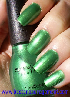 green nail arts images