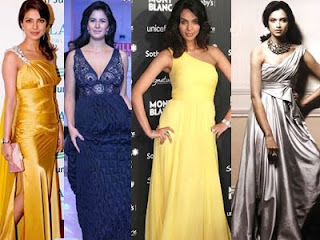 Bolly hotties in dazzling gowns 