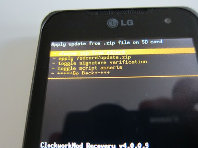 LG Optimus Speed Recovery install ROM