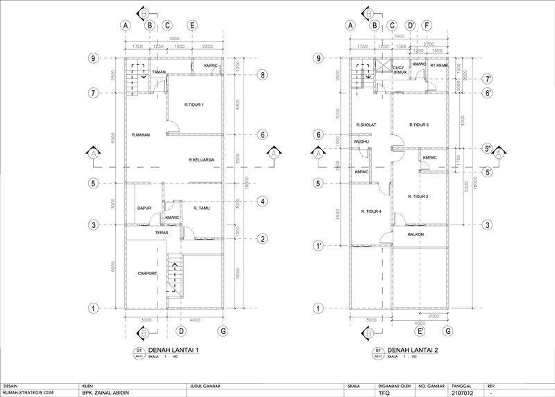 TFQ architects: Renovasi Rumah Bpk. Zainal Palembang