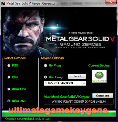 Metal Gear Solid V Keygen Generator