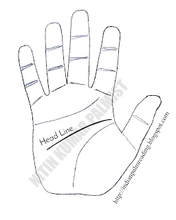 Interpretation Of Head Line | Start & End Point Of Head Line | Marks On Head Line | Palmistry