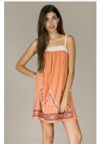 Summer Sale Coral Boho Dress