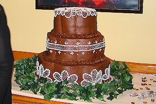 Chocolate Buttercream Wedding Cake Ideas