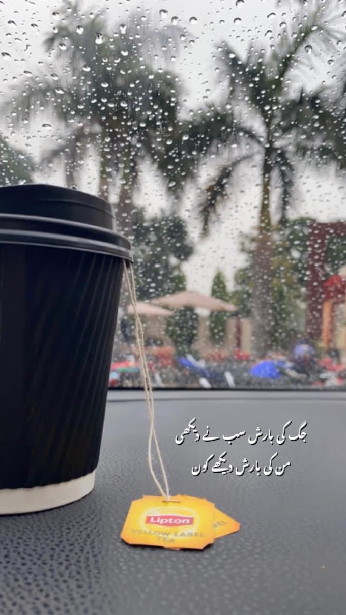 من کی بارش دیکھے کون🥀