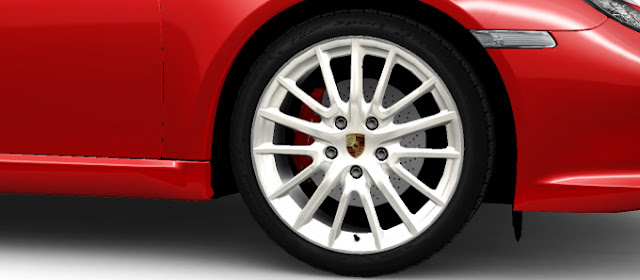 Porsche Wheels Painted Carrara White