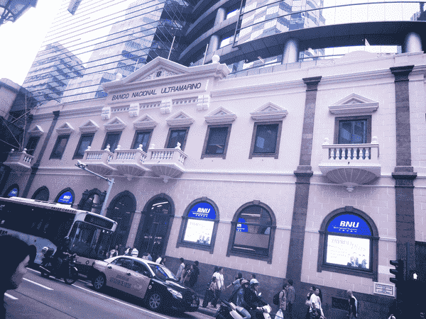 Banco Nacional Ultramarino at Largo do Senado in Macau