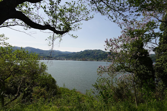 東郷湖一周ウォーキングコースからの眺めが綺麗です