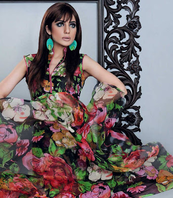 Indian Salwar Kameez with Latest Floral Designs, Stylish suits for Girls