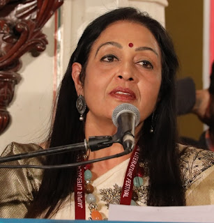 poet madhu sharma charmed the audience with her poems in JLF