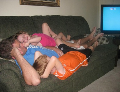Luke napping