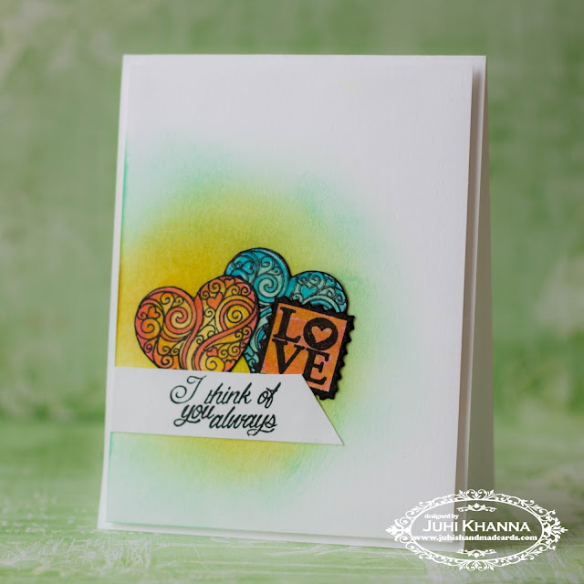 Clean and Simple #cascard with #peek-a-boo stamps