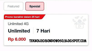 Paket Internet 4G Unlimited Telkomsel