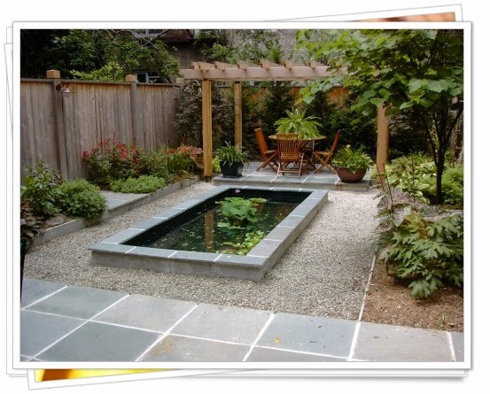 model taman kolam rumah minimalis