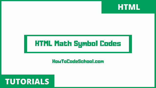HTML Math Symbols