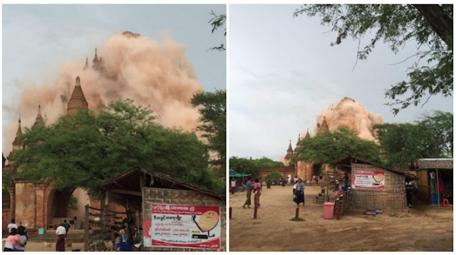 Dunia Geger,,, Video Sejumlah Pagoda Runtuh Akibat Gempa 6,8 SR di Myanmar 