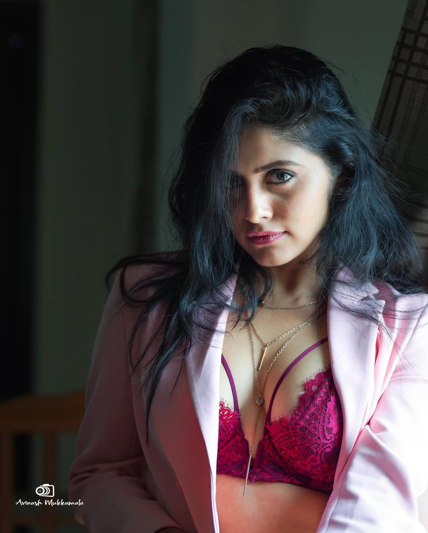 Actress Pragya Nayan Boobs in Pink Blouse