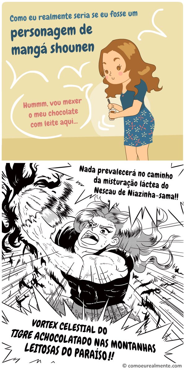 Como eu realmente seria se fosse personagem de mangá shounen