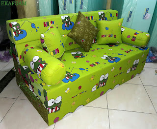 Sofa bed inoac motif kartun keroppy lama