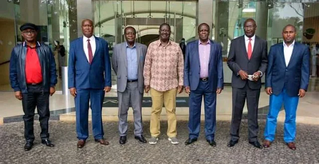 Raila Odinga hosts all Western region governors photo