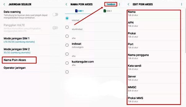 Cara Setting Apn Tri 3 4g Tercepat Paling Stabil Paket Internet