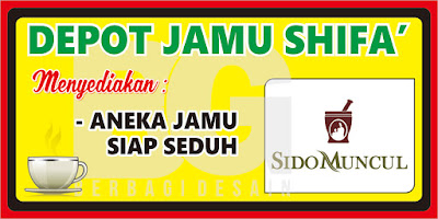 desain banner depot jamu shifa