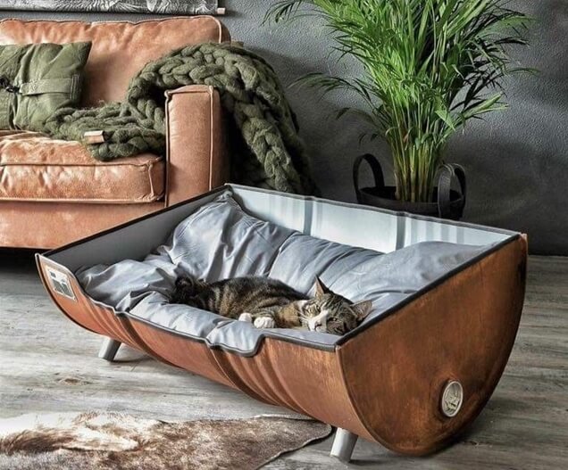 Cama de Gato em Barril