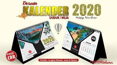 Free Template Kalender Duduk PSD