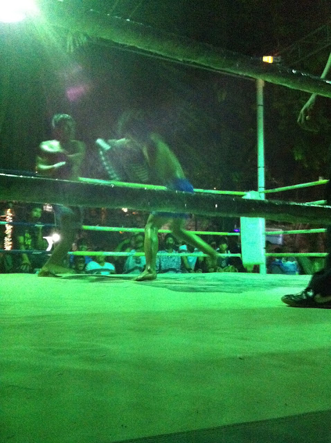 Thai boxing, Jungle bar, Ao Phai, Koh Samet, Thailand 