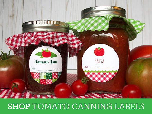 tomato canning labels collection
