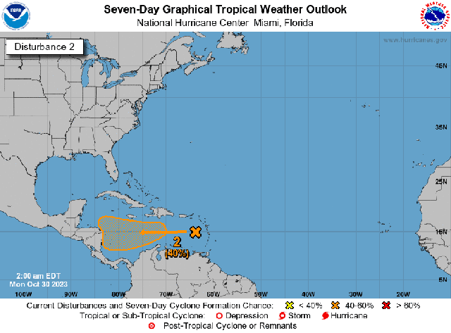 Alerta en el suroeste del Mar Caribe: se formaría ciclón tropical