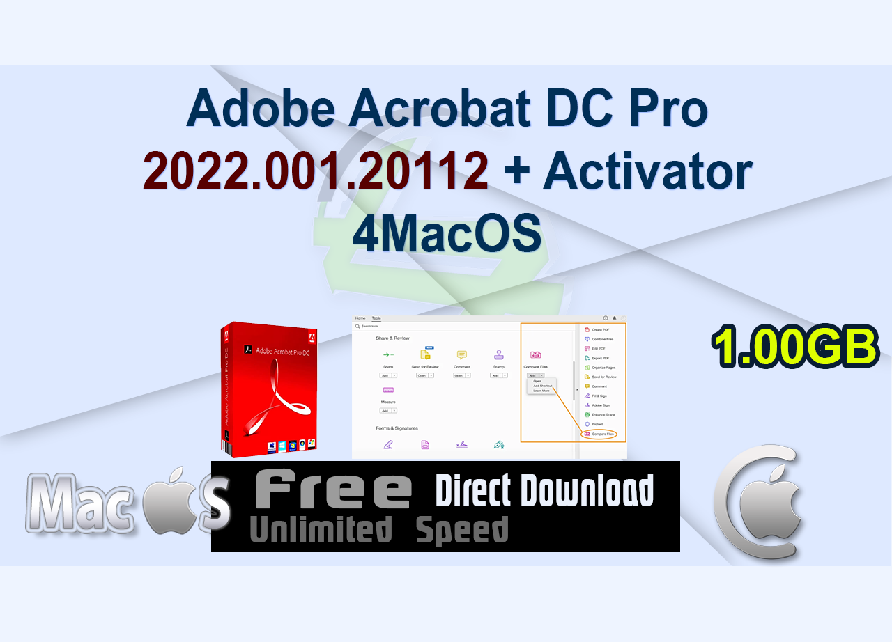 Adobe Acrobat DC Pro 2022.001.20112 + Activator 4MacOS